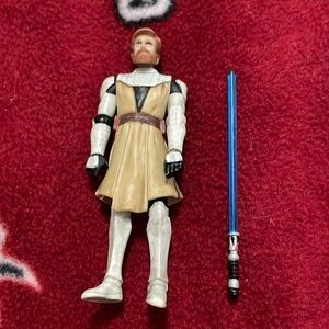 Jedi Master Obi-wan  Star Wars Clone Wars 3.75” Figure No Accessories